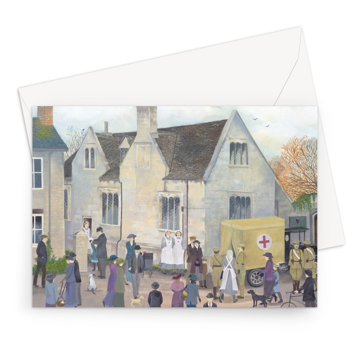 Bampton Grammar School as used in Downton Abbey Greeting Card